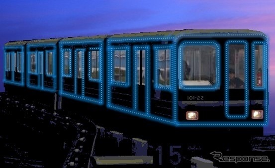 クリスマス「イルミネーション列車」大阪ニュートラム12/10から
