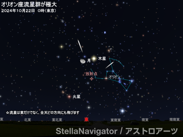 オリオン座流星群10/21深夜～明け方が観測チャンス | リセマム