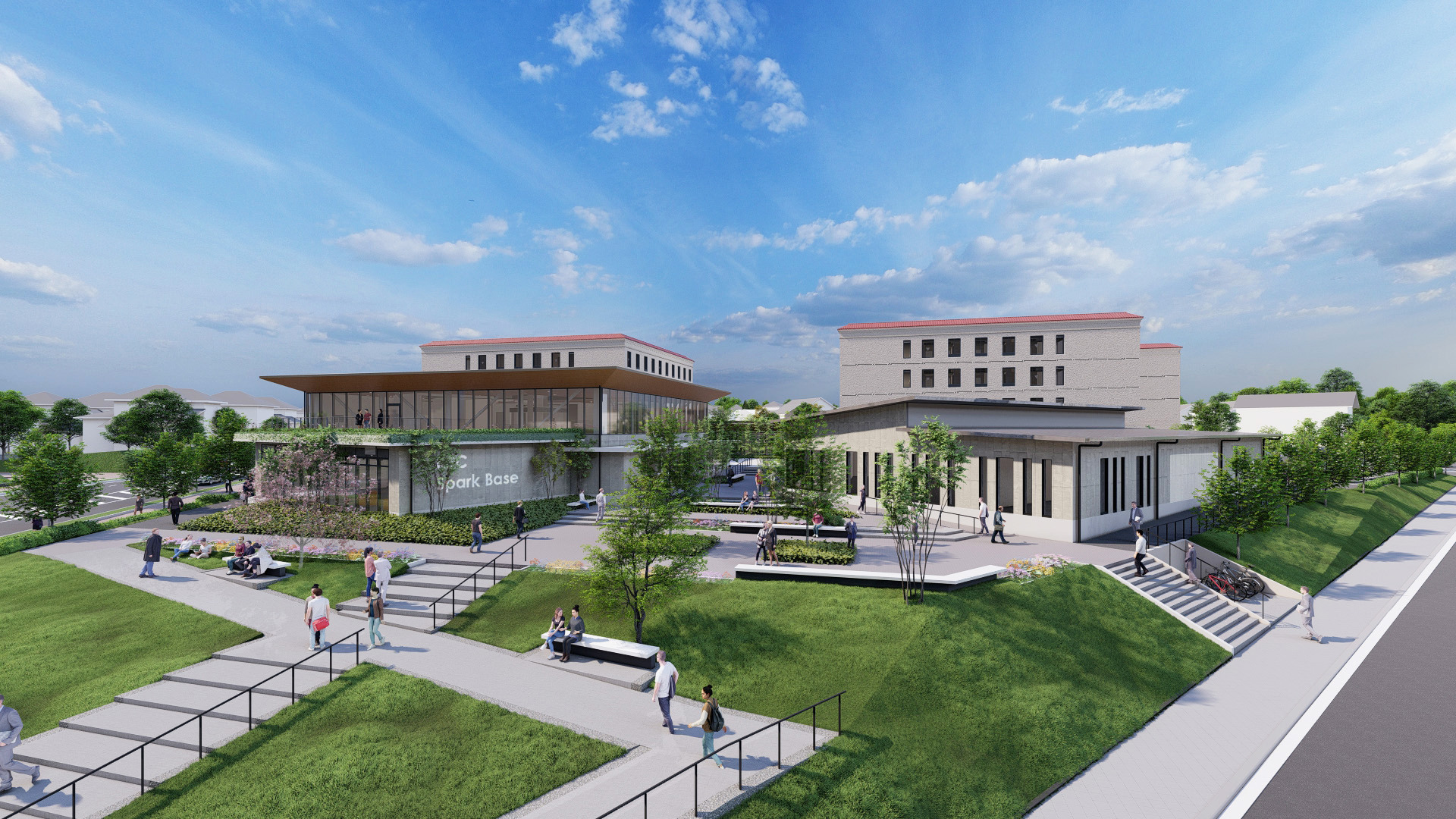 関西学院大学、多様な人が集う知的創造複合施設「C-ビレッジ」2025年4