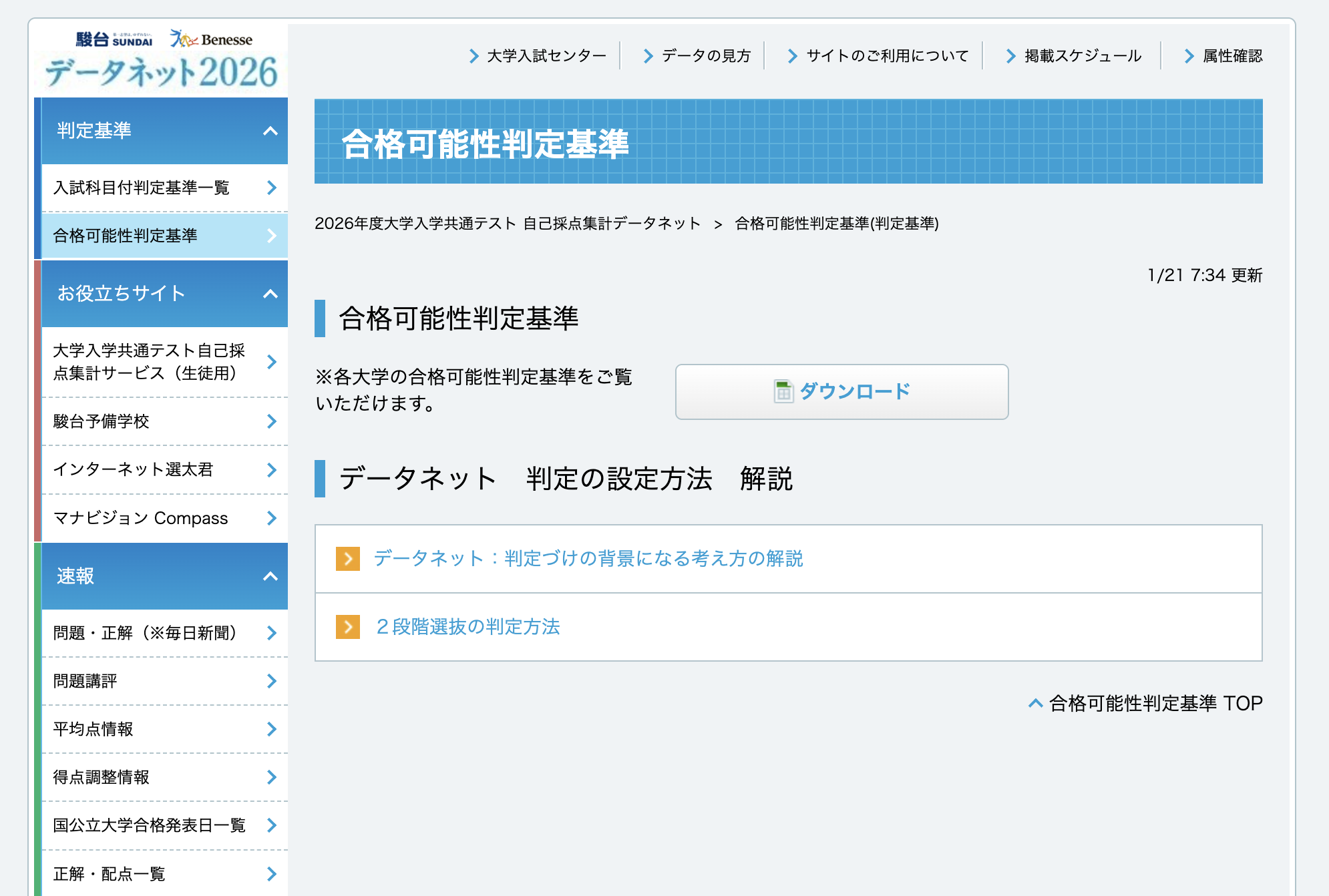 共通テスト2026】データネット「合格可能性判定基準」…東大（理三）合格可能性60％ラインは930点 | リセマム
