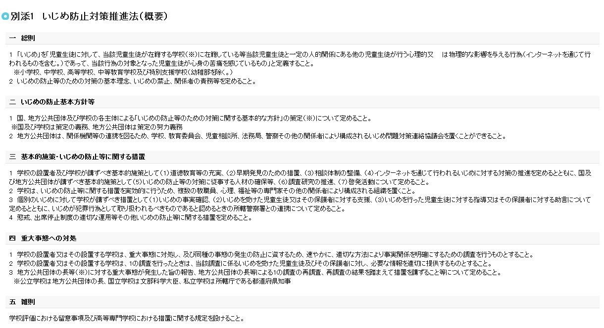 いじめ防止対策推進法が施行、学校や地方自治体の責務を明確化 | リセマム