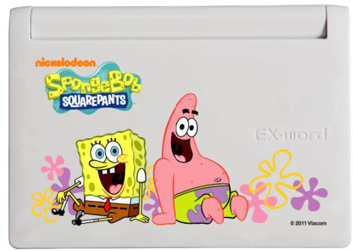 スポンジ・ボブが電子辞書に「SpongeBob×EX-word」限定販売 | リセマム