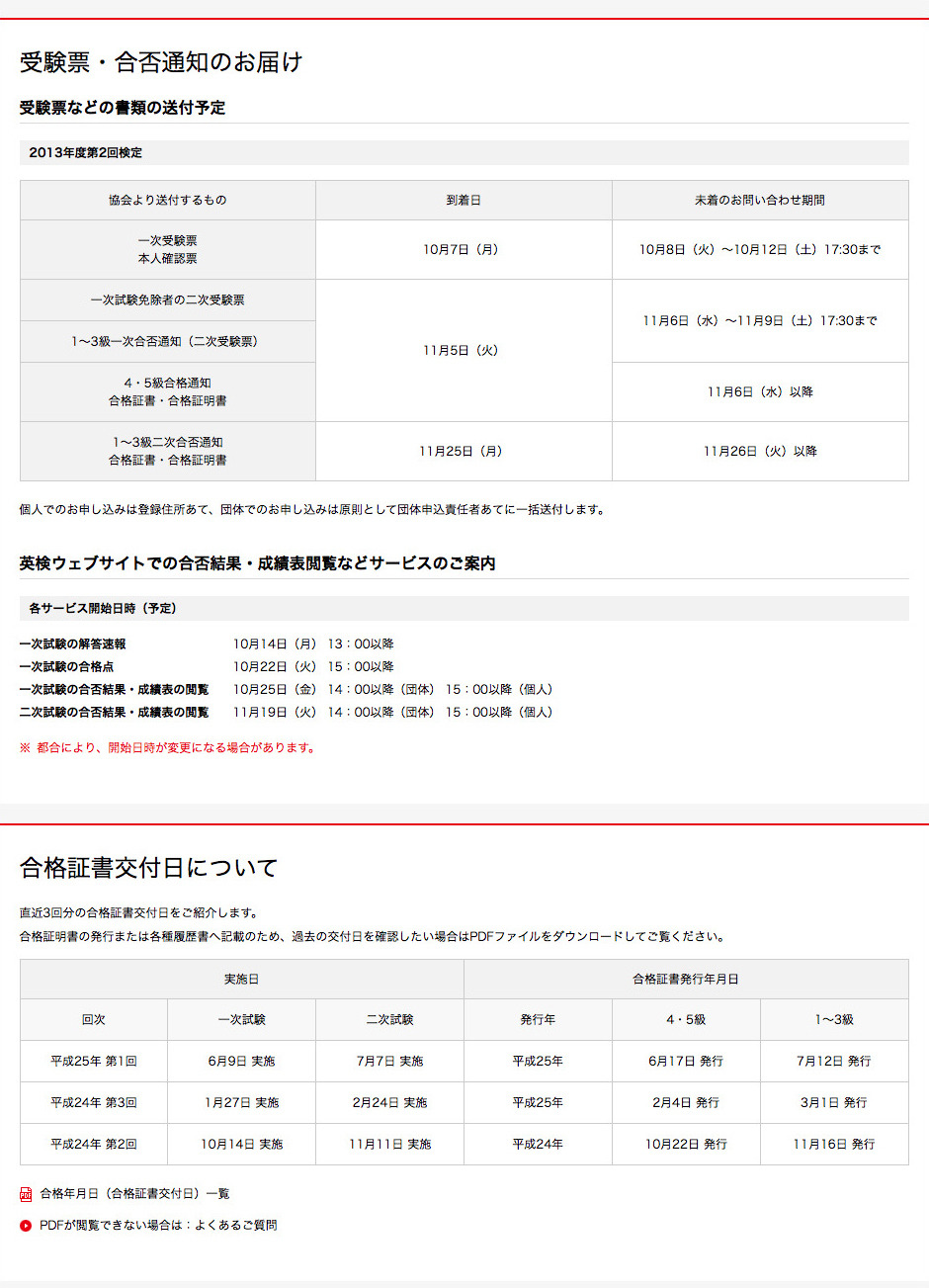英検、2013年10月13日（2013年度第2回）実施分の解答速報を公開 | リセマム