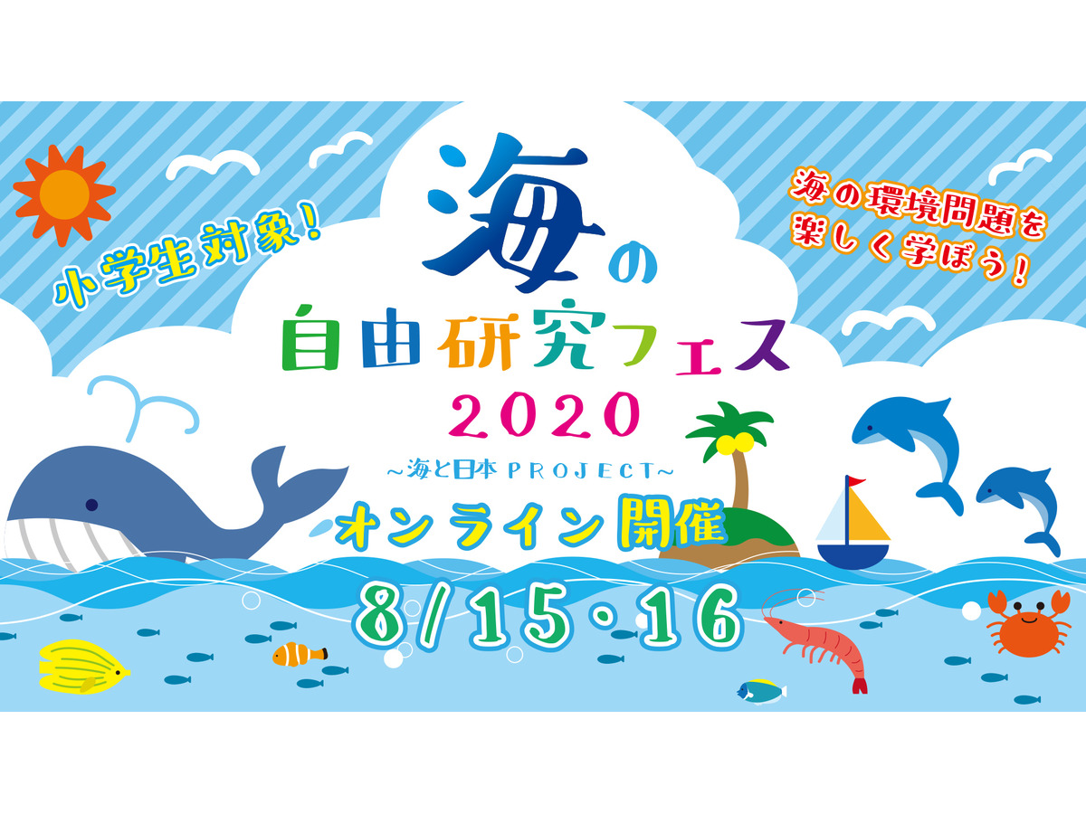 夏休み 小学生対象 海の自由研究フェス オンライン開催8 15 16 リセマム