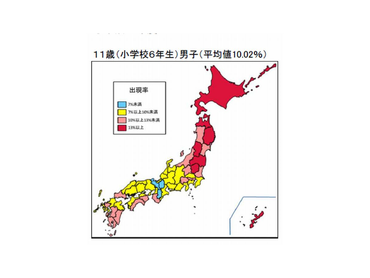 肥満傾向児は北海道 東北に多い 文科省調べ リセマム