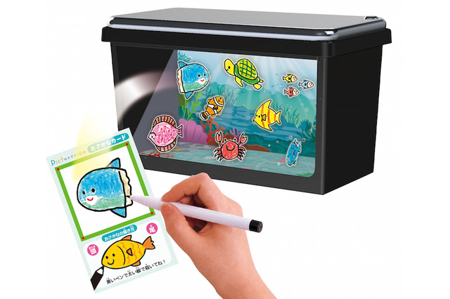 手書きの魚が泳ぎ出す、iPhoneアプリ「おえかきすいそう」 画像