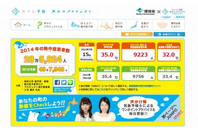官民一体、熱中症を予防する「声かけプロジェクト」 画像