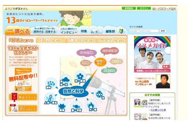 人気職業ランキング「グランドホステス」連覇、13歳のハローワーク 画像