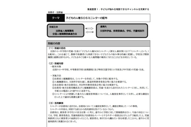 文科省、「子どもの人権SOSミニレター」など子どもを見守り育てる事例集 画像