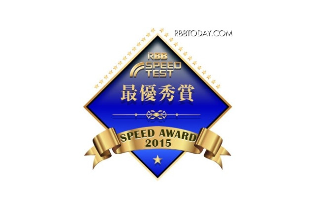 通信速度最速No.1は？ 480万件データを集計…RBB SPEED AWARD 2015 画像