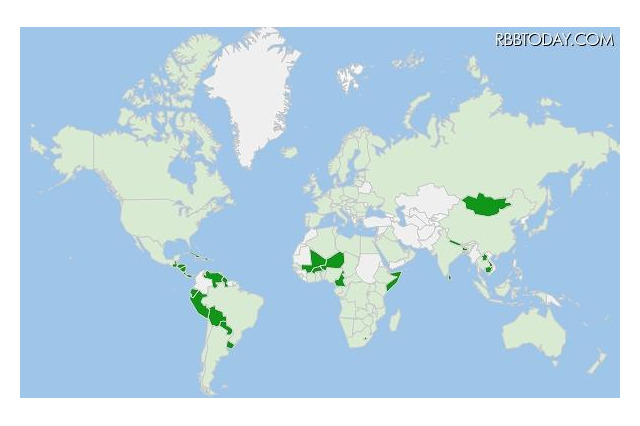 国別ピンポイント検索が可能…Googleマップに40以上の国別ドメイン追加 画像