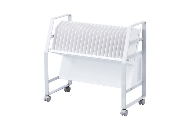 12.5inタブレット20台が収納可能…省スペースワゴン2種発売 画像