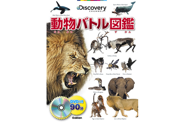 最強生物ド迫力バトル、学研が豪華DVD付き図鑑を新発売 画像