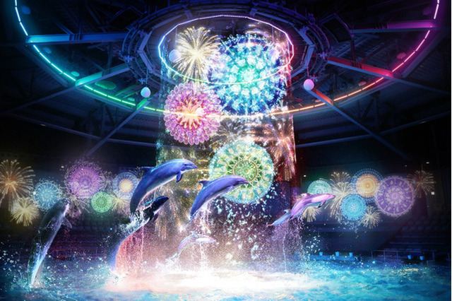 【夏休み2016】イルカや魚が花火とコラボ、アクアパーク品川7/7-9/30 画像