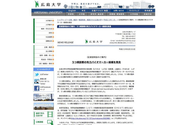 世界初、うつ病が数値化できるDNAのパターンを発見…広島大研究グループ 画像