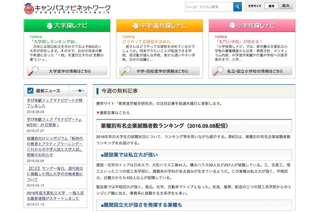 難関大が寡占傾向、業界別有名企業就職者数ランキング 画像