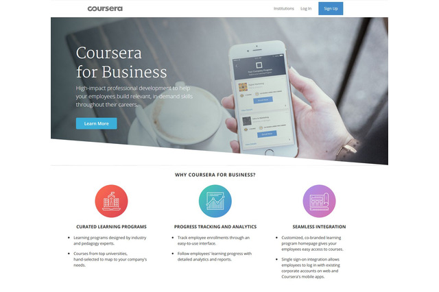 世界一流大学の講義を企業向けにカスタマイズ「Coursera for Business」登場 画像