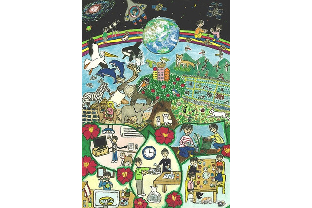 GSユアサ、小学生ECO絵画コンクールの入賞作品を発表 画像
