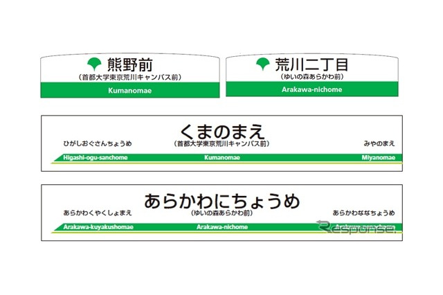 首都大学、ゆいの森…都電荒川線2停留場に副名称 画像