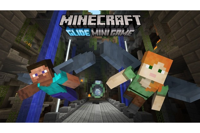 家庭用版「マインクラフト」に「グライド ミニゲーム」新登場3/28 画像