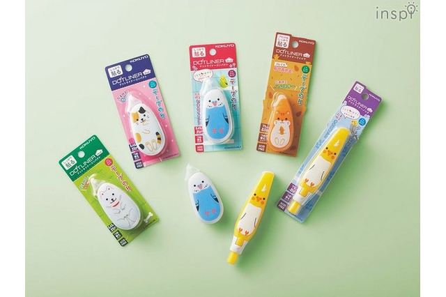 かわいいペット柄テープのり「ドットライナーペット」4/19限定発売 画像