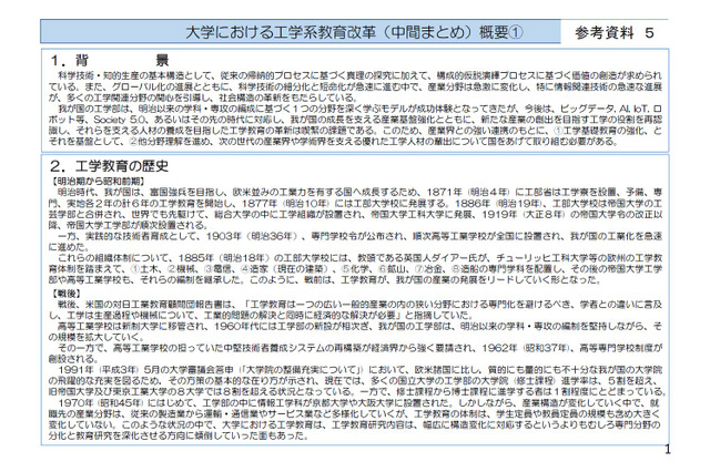 工学系教育、学部・大学院間を6年一貫制に…学位プログラムを検討 画像