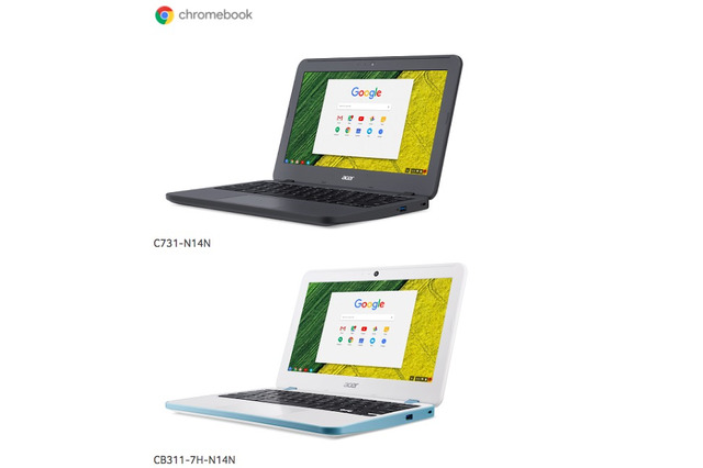 エイサー、180度フラット・グループ学習対応Chromebook9月下旬発売 画像