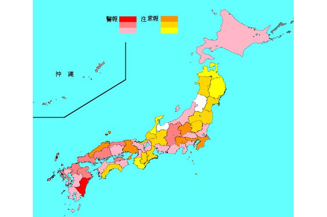 【インフルエンザ17-18】全47都道府県で患者増、最多は宮崎県 画像