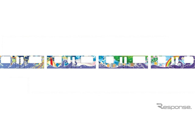 大阪市交通局、200系増備車に学生考案の新デザイン 画像