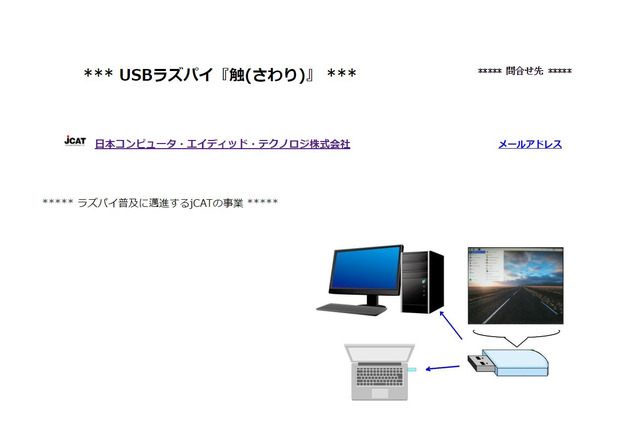 USB型ラズベリーパイ「触」Windowsでプログラミング環境を実現 画像