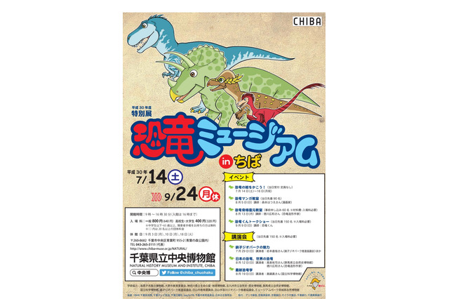 【夏休み2018】千葉県立中央博物館、特別展「恐竜ミュージアム」7/14-9/24 画像