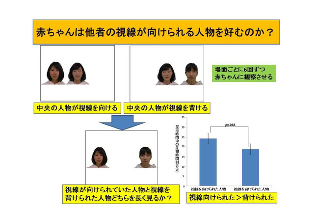 赤ちゃんの好み、影響するのは他者の視線…京大が研究成果 画像