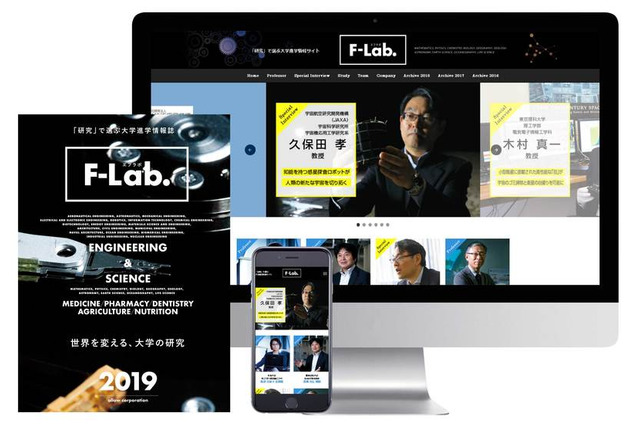 「研究」で選ぶ大学進学情報誌&Webサイト、F-Lab.(エフラボ) 画像