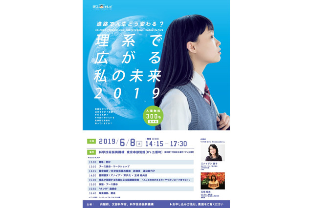 女子中高生対象「理系で広がる私の未来2019」6/8市ヶ谷 画像