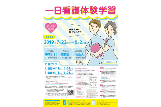 【夏休み2019】中高大生ら対象、東京都「一日看護体験学習」 画像