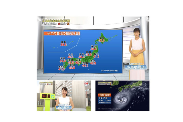 全国40度超え激暑、冬に熱中症…環境省「2100年未来の天気予報」 画像