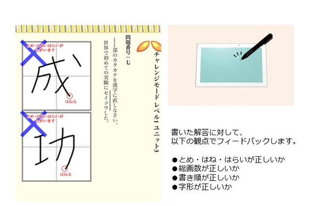 すらら、漢検対策にも正誤判定機能付き「漢字コンテンツ」 画像