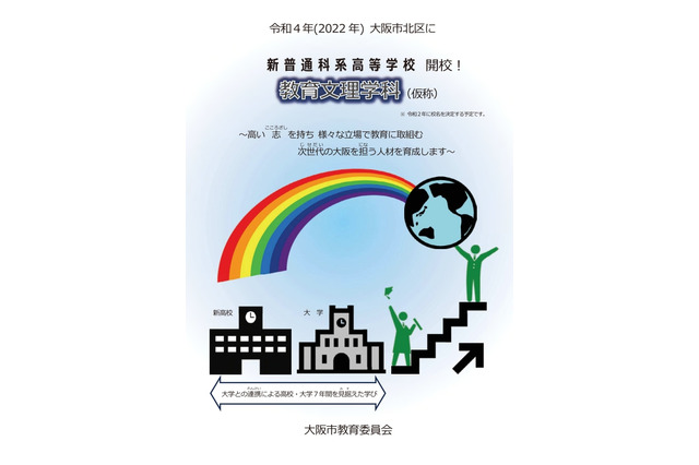 大阪市、教育系の新高校を2022年開校 画像