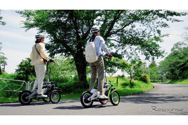 小型電動立ち乗りモビリティ、ヤマハが初の公道実証実験 画像
