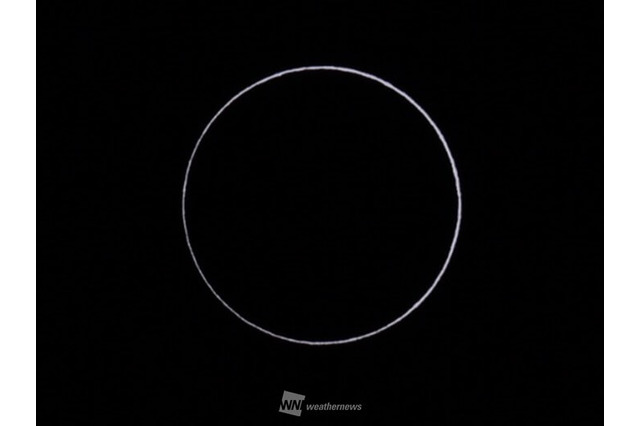 金環日食をグアムから生中継、ウェザーニュースLiVE 画像