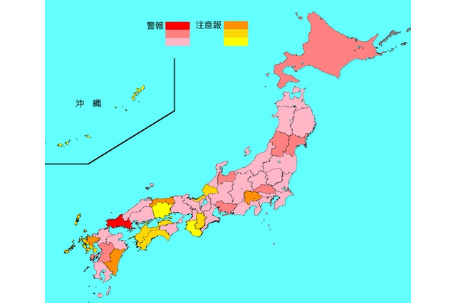 【インフルエンザ19-20】45都府県で増加、最多は山口 画像