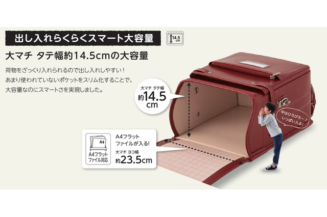スマートなのに大容量…コクヨのランドセルリニューアル 画像