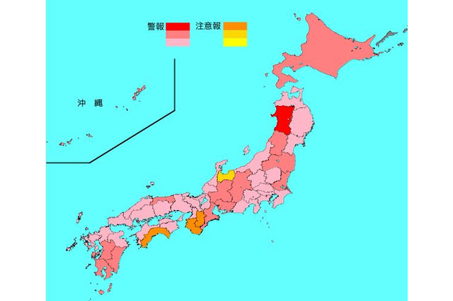 【インフルエンザ19-20】35都府県で増加、最多は愛知県 画像