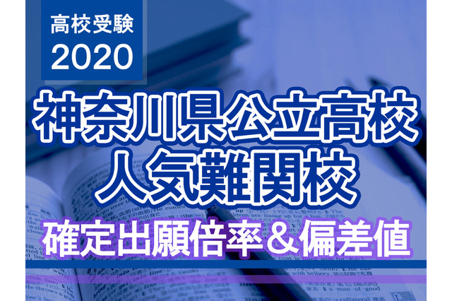 【高校受験2020】神奈川県公立高校人気難関校…確定出願倍率＆偏差値まとめ 画像