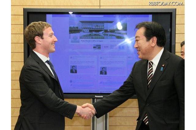野田総理、FacebookのCEOと首相官邸で会談 画像