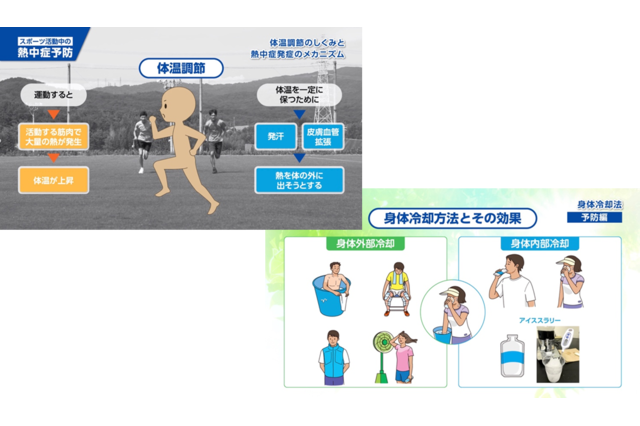 啓発動画「スポーツ活動中の熱中症予防」対処方法を解説 画像