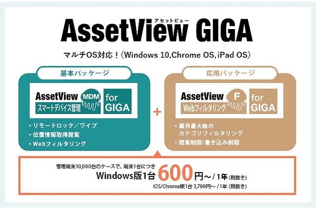 GIGAスクール対応、端末管理＆Webフィルタリング発売 画像