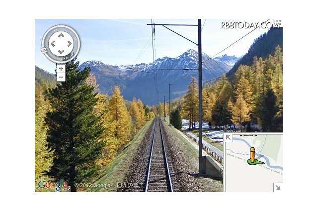 Googleストリートビュー、スイス登山鉄道からの風景が追加 画像