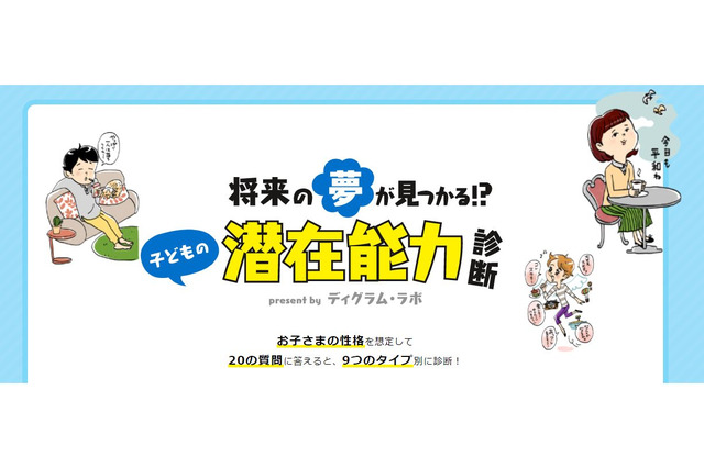 ベネッセ「子どもの潜在能力診断」公開…著名人の夢の履歴書も 画像