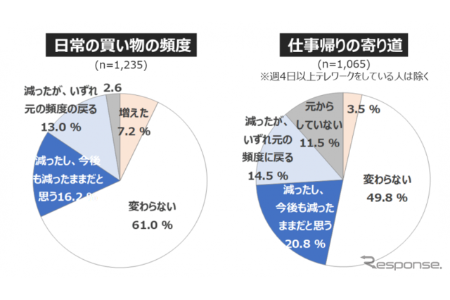 休日のお出かけ「今後も減ったまま」3割...自主調査 画像